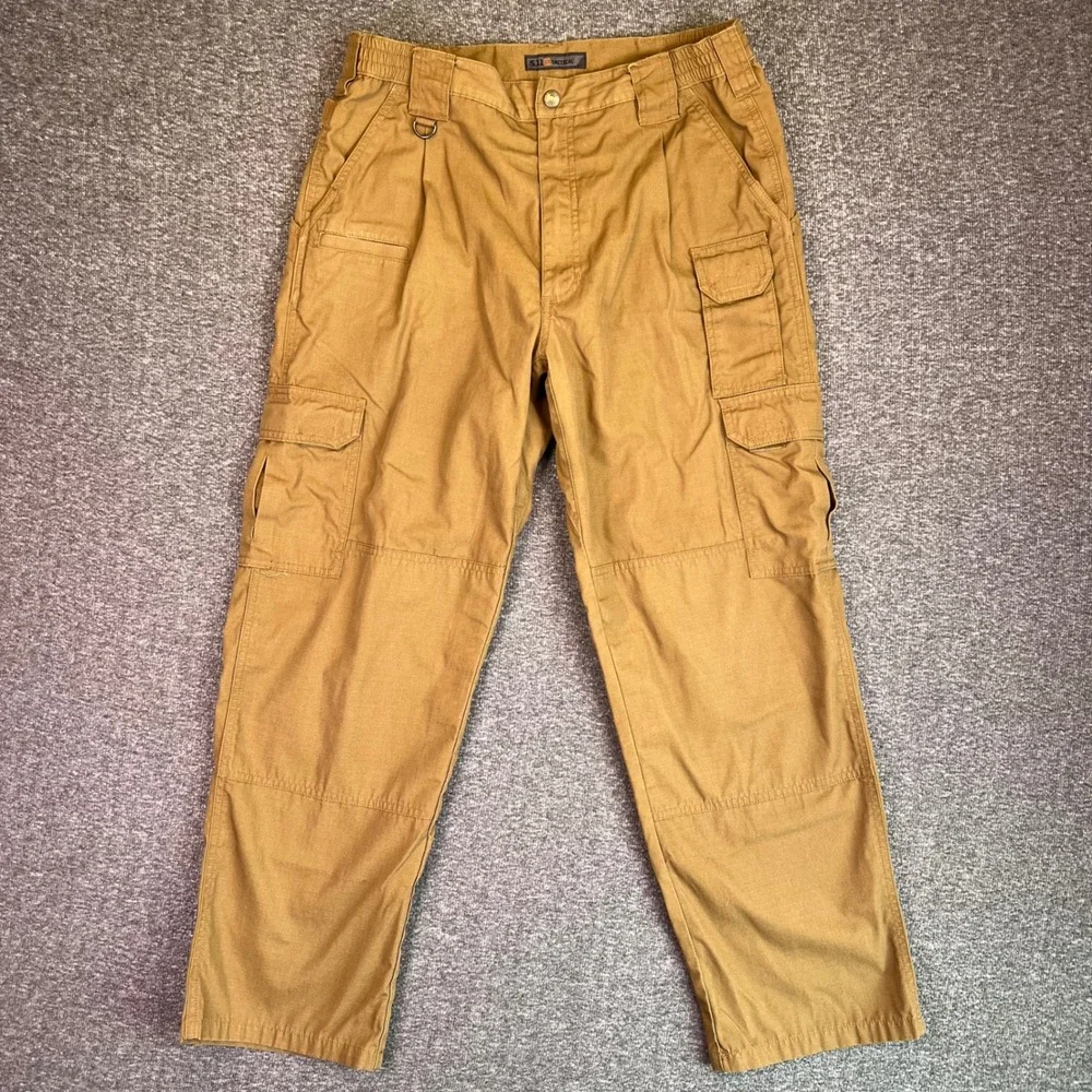 5.11 Tactical‎ Cargo Pants Mens 34x30 Brown Taclite Pro Ripstop Utility Workwear